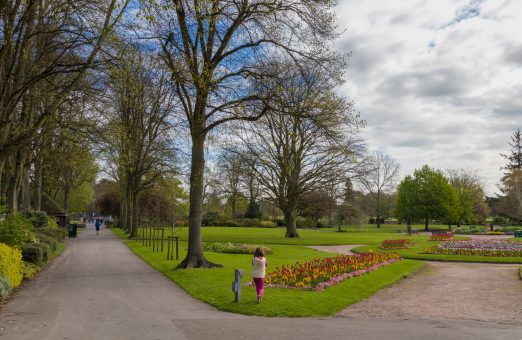 A view of a park in Warwick