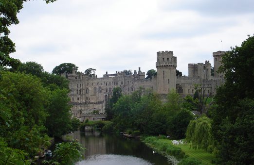 Warwick Castle with the river running past