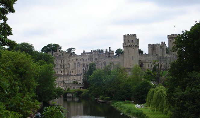 Warwick Castle with the river running past