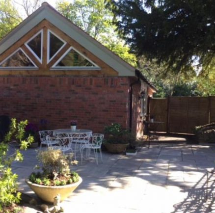 An outside view of the self catering cottage